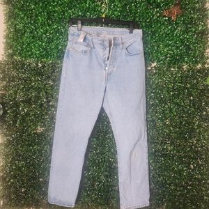 Levi's Strauss 501 Classic Light Blue Denim Jeans